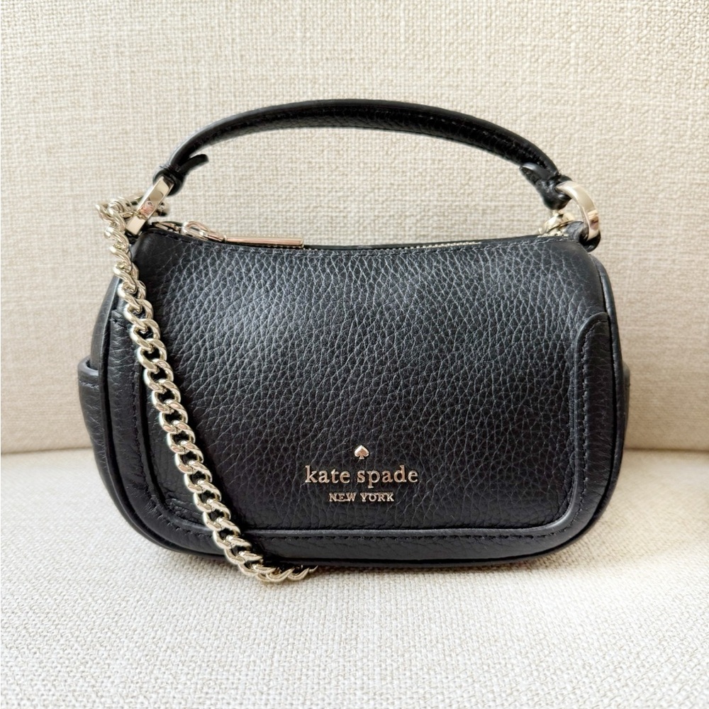 Kate Spade pebbled leather micro mini crossbody